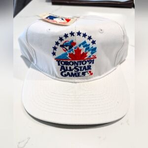 NWT Vintage '91 MLB All Star Game Starter Snapback Hat Cap Toronto Blue Jays